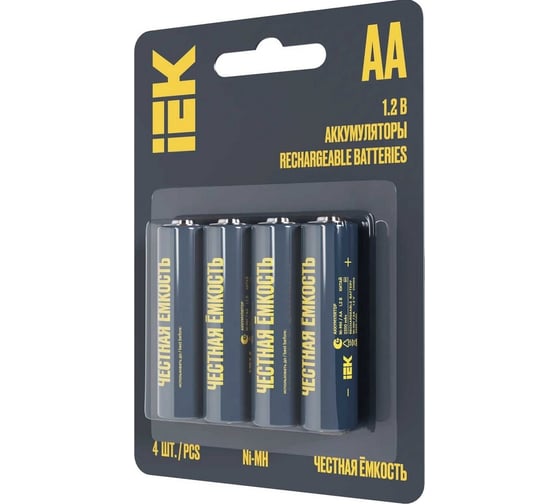 Аккумулятор IEK green ni-mh aa 2700мач (4шт/блистер) AAK-NIMH-06-2700-L04