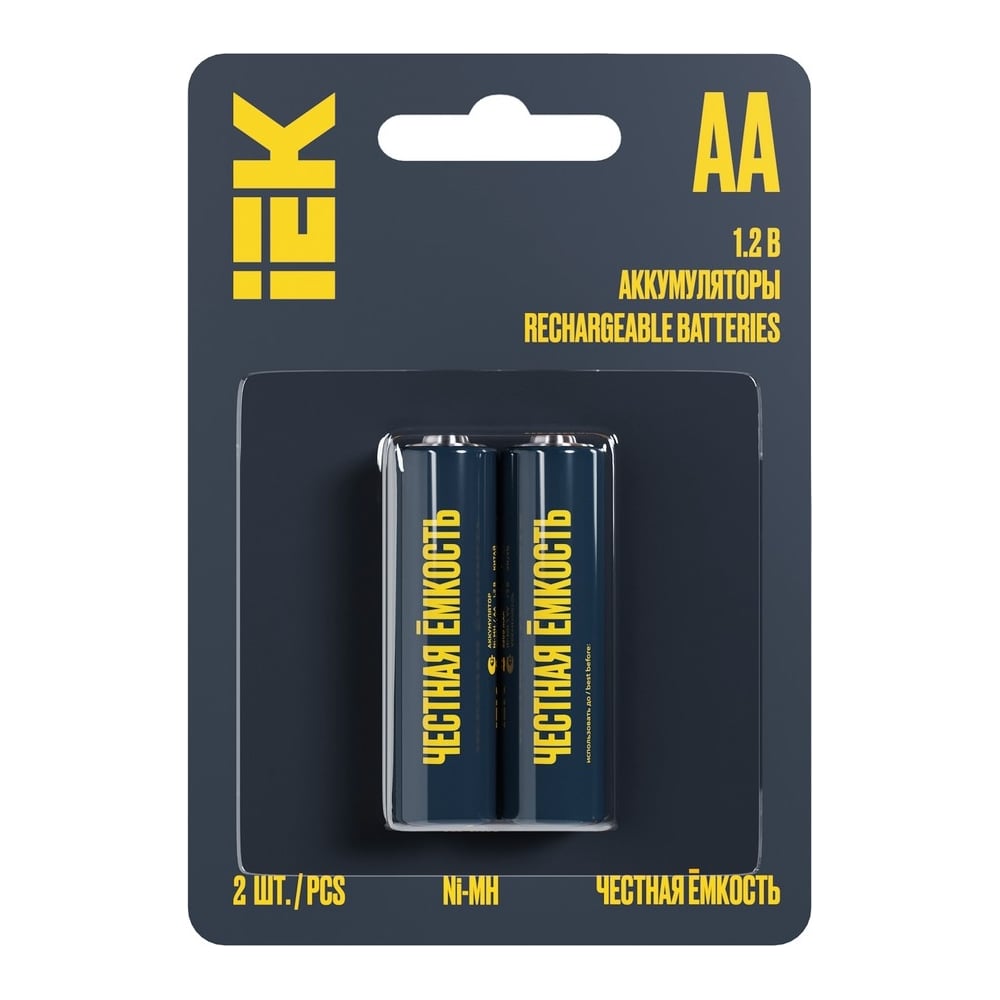 Аккумулятор IEK green ni-mh aa 2700мач (2шт/блистер) AAK-NIMH-06-2700 ...
