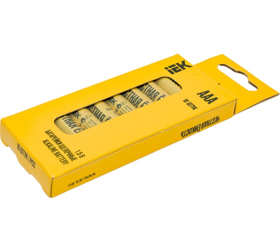 Щелочная батарейка IEK alkaline lr03/aaa (10шт/бокс) ABT-LR03-OP-B10
