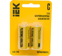 Щелочная батарейка IEK alkaline lr14/c (2шт/блистер) ABT-LR14-OP-L02 30684398