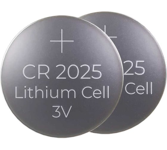 Дисковая литиевая батарейка IEK cr2025 (2шт/блистер) ABT-CR2025-OP-L02
