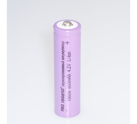 Аккумулятор Pro Legend Li 18650, 800 mAh, 4,2V, без защиты, выпуклый плюс PL6200 - выгодная цена, отзывы, характеристики, фото - купить в Москве и РФ