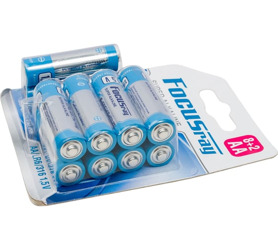 Батарейки Focusray SUPER ALKALINE LR6/BL(8+2) (8+2)/120/960, 10шт 627727 627727