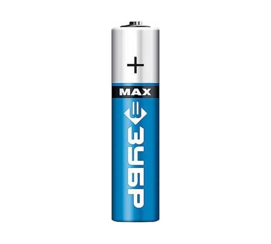 Щелочная батарейка Зубр 1.5 В, тип АА, 4 шт, Turbo-MAX 59206-4C_z01