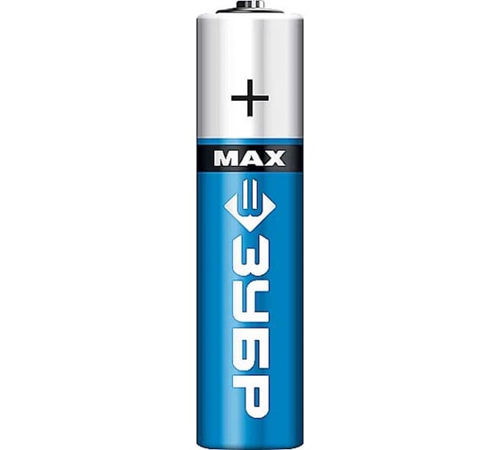 Щелочная батарейка Зубр 1.5 В, тип ААА, 2 шт, Turbo-MAX 59203-2C_z01