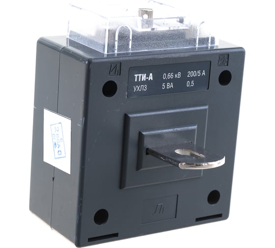 Трансформатор IEK ТТИ-А 200/5А 5ВА класс точности 0.5 ИЭК ITT10-2-05-0200