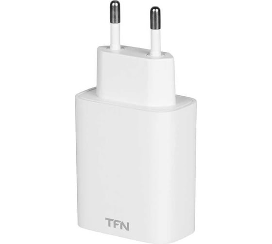 Сетевое зарядное устройство TFN 2 USB/USB-C PD 20W б/кабеля white TFN-WC10