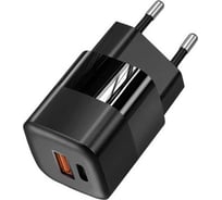 Сетевое зарядное устройство TFN nano A+C PD 33W б/кабеля black TFN-WCRPD22