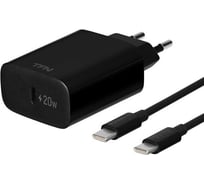 Сетевое зарядное устройство TFN Type-C PD 20W+кабель Type-C bk TFN-WC36