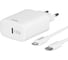 Сетевое зарядное устройство TFN Type-C PD 20W+кабель MFI 8pin wh TFN-WC15 1