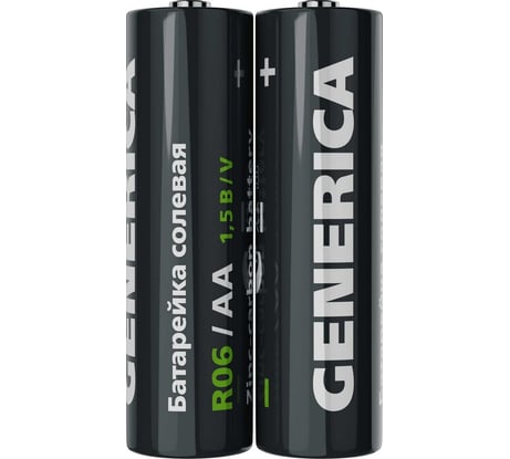 Солевая батарейка GENERICA r06/aa (2шт/упаковка) ABT-R06-ST-L02-G