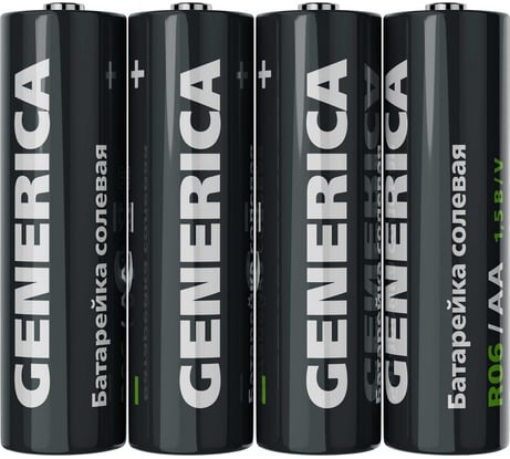 Солевая батарейка GENERICA r06/aa (4шт/пленка) ABT-R06-ST-L04-G