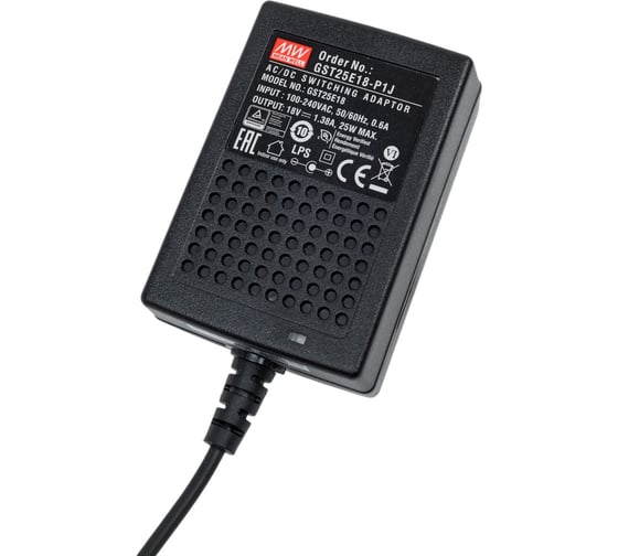 Адаптер настенный AC/DC Mean Well GST25E18-P1J Т02292660