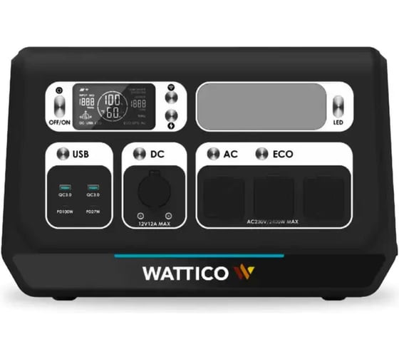 Портативная электростанция WATTICO зарядная станция Home 2200 MAX 00-00000102