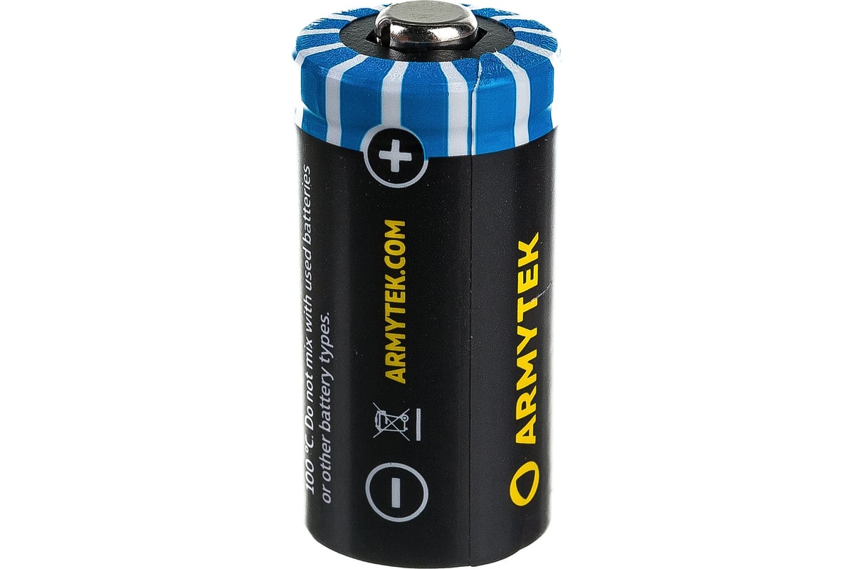 ARMYTEK CR123A BATTERY 1600MAH. NON-RECHARGEABLE. - A FULL METAL JACKET SHOP