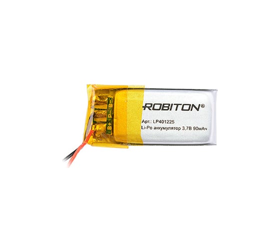 Аккумулятор ROBITON LP401225 3.7В 90mAh PK1 14062 1