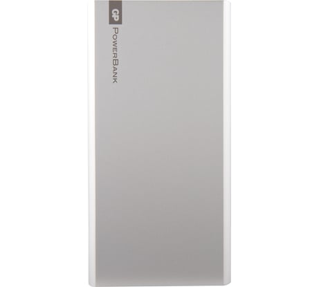 Внешний аккумулятор GP емкостью 10000 мАч, серебристый, в алюминиевом корпусе P10MSE-2CRB1 GPFP10MSE-2CRB1
