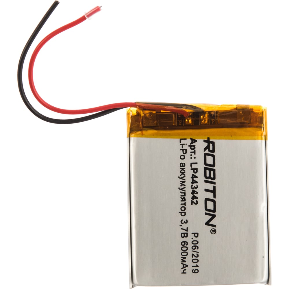 Аккумулятор ROBITON LP443442 3.7В 600mAh PK1 14072 - выгодная цена ...