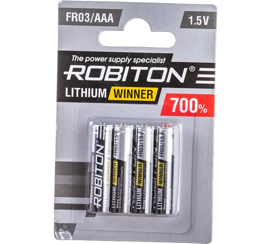 Элемент питания Robiton WINNER R-FR03-BL4 FR03 BL4 4 шт 13688