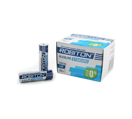 Элемент питания Robiton STANDARD LR6 BULK20, в упаковке 20 шт 13983
