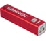 Внешний аккумулятор SONNEN POWERBANK V61С, 2600 mAh, литий-ионный, красный, алюминиевый корпус, 262748 1