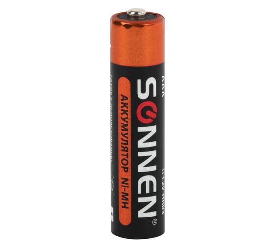 Аккумуляторные батарейки SONNEN комплект 6 шт., AAA (hr03), 1000 mah, ni-mh, в блистере, 455611