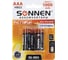 Аккумуляторные батарейки SONNEN комплект 6 шт., AAA (hr03), 1000 mah, ni-mh, в блистере, 455611 1