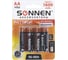 Аккумуляторные батарейки SONNEN комплект 4 шт., AA (hr6), 1600 mah, ni-mh, в блистере, 455605 1