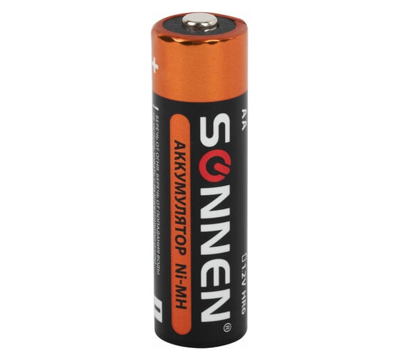 Аккумуляторные батарейки SONNEN комплект 6 шт., AA (hr6), 2700 mah, ni-mh, в блистере, 455608