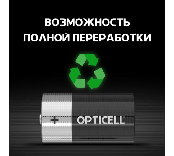 Батарейки OPTICELL D 2шт 5051005