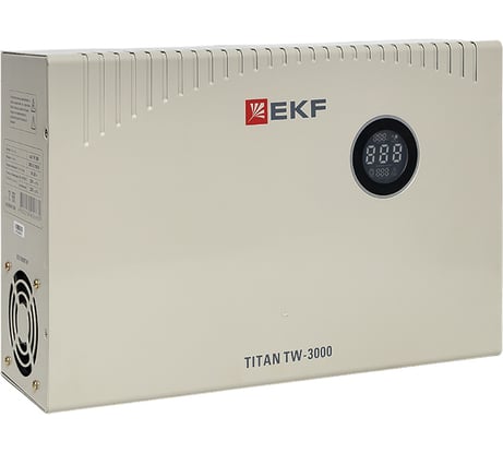 Электронный стабилизатор напряжения EKF TITAN -ТW-3000 настенного монтажа stab-TW-3000