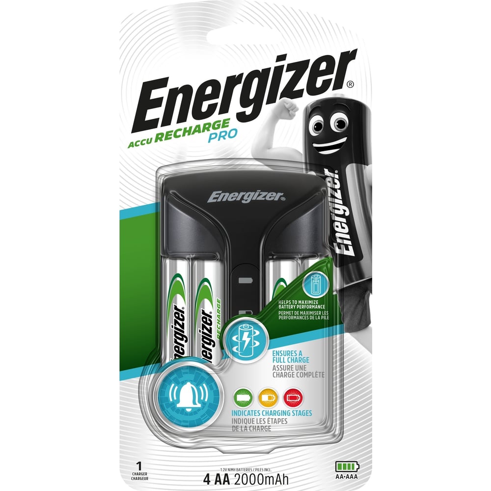Зарядное устройство Energizer Pro + 4 х АA 2000 mAh Pre-Ch E300696600 ...
