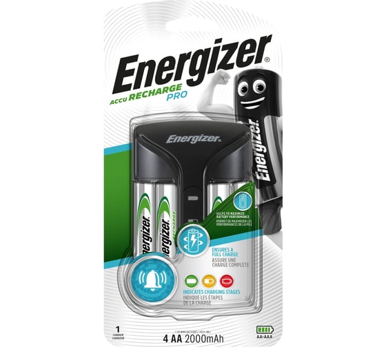 Зарядное устройство Energizer Pro + 4 х АA 2000 mAh Pre-Ch E300696600