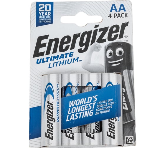 Батарейка Energizer Ultimate Lithium E91/AA 4 шт/бл 639155