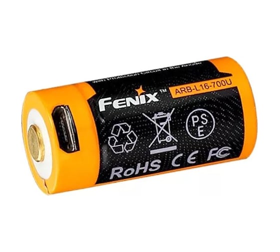 Аккумулятор Fenix Li-ion ARB-L16-700U 16340USB 3437