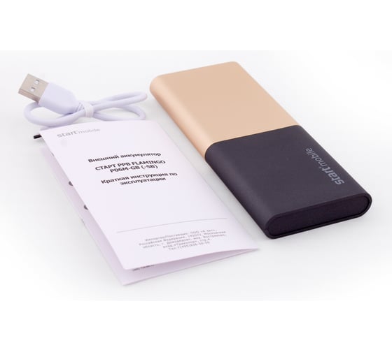 Внешний аккумулятор емкостью 6000 мАч СТАРТ PPB FLAMINGO P06M-GB 10/100
