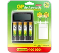 Перезаряжаемые аккумуляторы GP 270AAHC AA 4шт зарядное устр с USB кабелем 270AAHC/MHSPBA-2CR4 GP 270AAHC/MHSPBA-2CR4