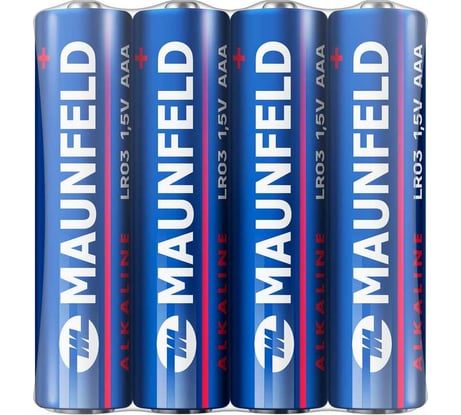 Батарейки MAUNFELD alkaline ааа(lr03), спайка 4 шт MBLR03-SR40