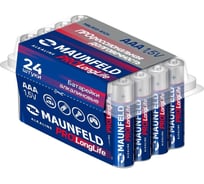 Батарейки MAUNFELD pro long life alkaline ааа(lr03), бокс 24 шт MBLR03-BX24