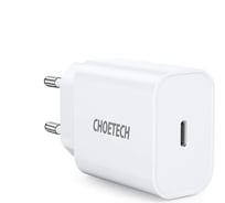 Сетевое зарядное устройство Choetech USB-C PD 20Вт, цвет белый Q5004-V5-EU-WH