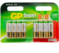 Алкалиновые батарейки GP Super Alkaline 15А АA - 16 шт. GP 15A8/8-2CRD16