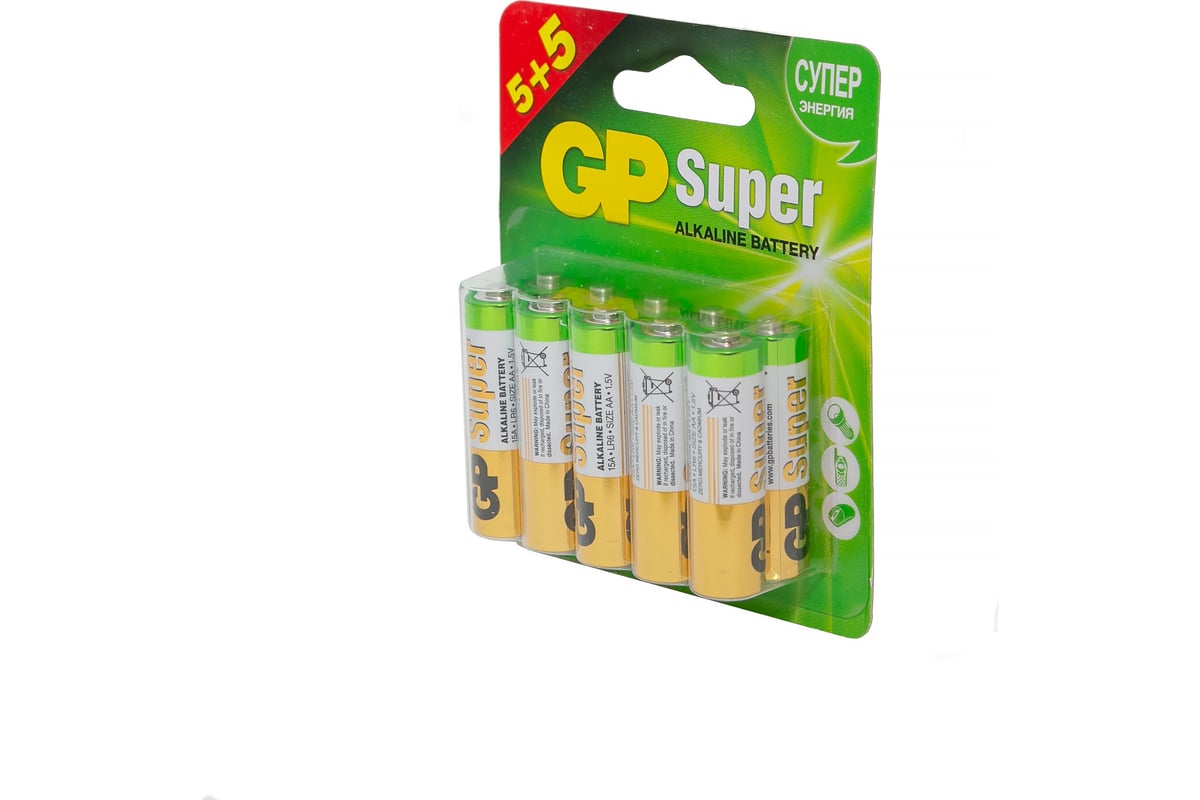 Батарейки gp super аа 10 шт. GP батарейки super Alkaline 10 шт. Батарейка GP super Alkaline 15a lr6 AA (10шт). Батарейки GP super AA/lr6/15a алкалин., 10 шт/уп. Gp15-zcrb10. Элемент питания GP 15a 6 шт.