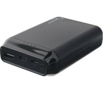 Портативный аккумулятор Gembird 10000мА/ч, USB, type-c, 2.1A, черный GPB-101