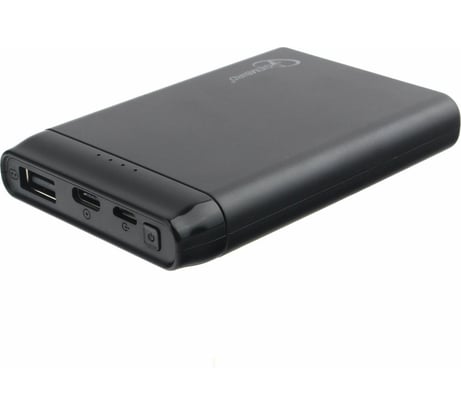 Портативный аккумулятор Gembird 5000мА/ч,USB, type-c, 2.1A, черный GPB-100