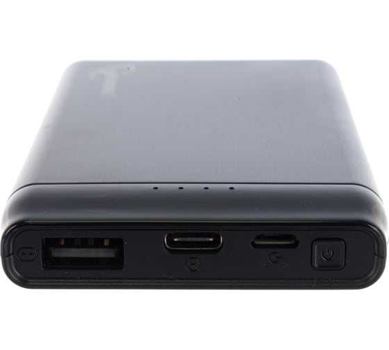 Портативный аккумулятор Gembird 5000мА/ч,USB, type-c, 2.1A, черный GPB-100