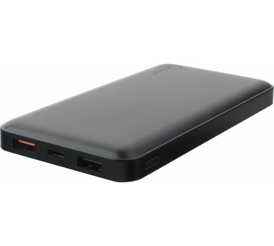 Портативный аккумулятор Gembird 10000мА/ч, USB1: QC, USB2: 2.1A, черный GPB-103