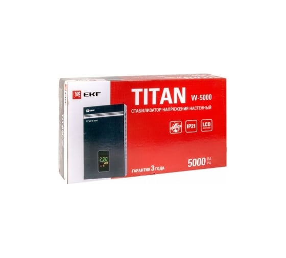 Настенный стабилизатор напряжения EKF TITAN W-5000 PROxima stab-w-5000