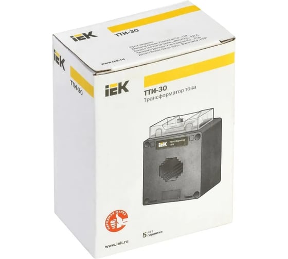 Трансформатор тока IEK ТТИ-30 100/5А 5ВА класс 0.5S 4377194 ITT20-3-05-0100