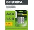 Батарейка GENERICA щелочная, alkaline, lr03/aaa (4шт/блистер) ABT-LR03-ST-L04-G 2