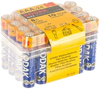 Щелочная батарейка Kodak MAX LR0324 plastic box 24 3A PVC Б0014326